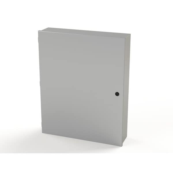 1/4 Turn Latch Electrical Enclosures, 30 in H, 6 in D, 24 in W, NEMA 1, Carbon Steel